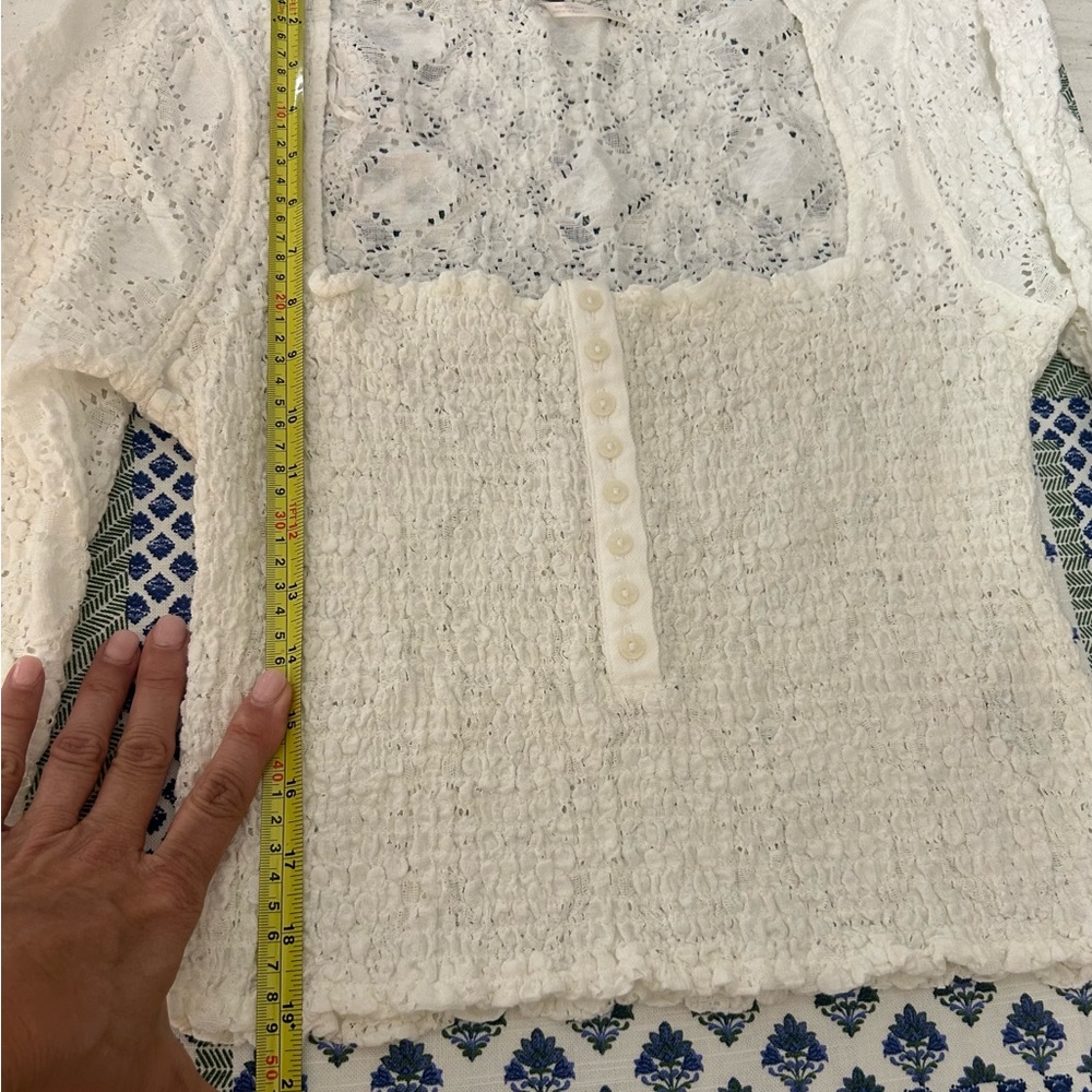 Free People corset, smocked top size large - Picture 10 of 10